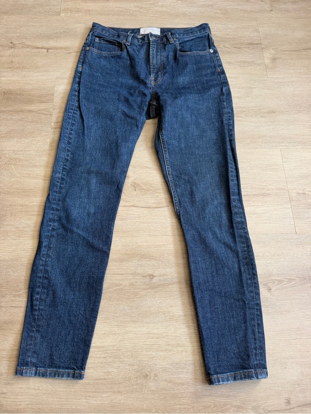 Everlane Jeans Womens 28 Regular Blue High Rise Ankle Stretch Classic Dark Wash